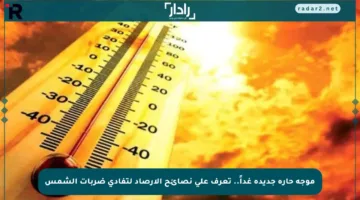 موجة حارة جديدة غداً.. تعرف على نصائح الأرصاد لتفادي ضربات الشمس